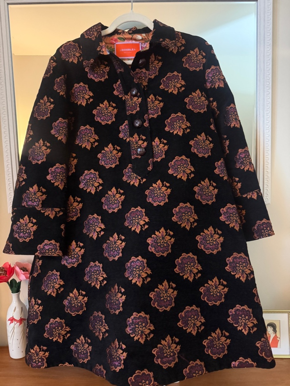 La DoubleJ Short Artemis Jacquard Mini Dress | Like New | Worn Once - Picture 3 of 10